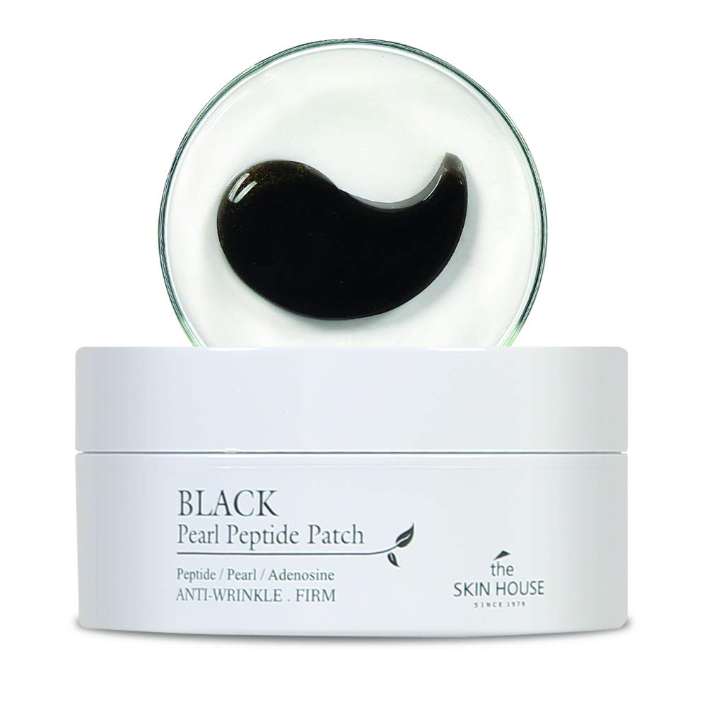 THE SKIN HOUSE Black Pearl Peptide Patch (90 g/60 Pieces) | Nourishing and Moisturising Patches | Strengthens Skin Elasticity | for Dry Skin