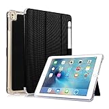 Valkit Cover for iPad Pro 10.5, iPad Pro 10.5 Case, Smart Folio Stand Protective Heavy Duty Rugged Impact Resistant Armor cases covers for Apple iPad Pro 10.5 Inch with Apple Pencil Holder, Black