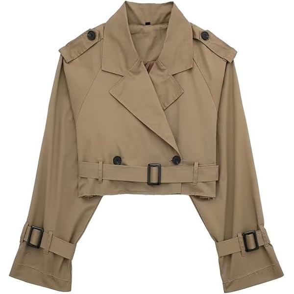 Cropped Trench Jacket ロル ジャケット Cropped Trench Coat | Michael Kors [US]