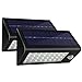 Keepax 136 LED Solar Lights Outdoor, Super Bright Motion Sensor Light of 4 Sides with 270°Wide Lighting Area, 3 Optional Lighting Modes, Waterproof Security Wall Lights for Garden, Driveway, Patio