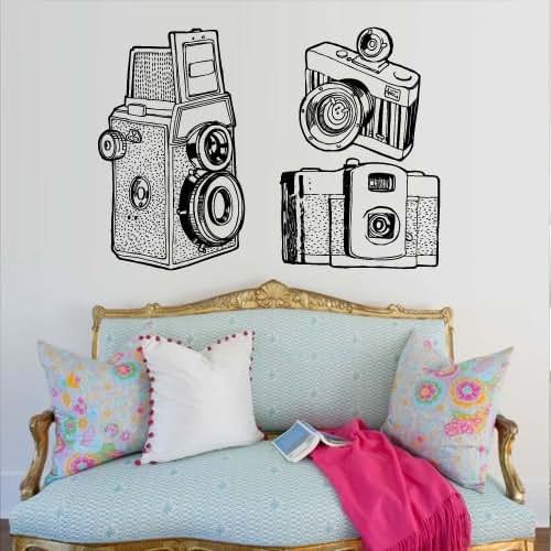 Amazon.com: Wall Decal Hand drawn retro camera Art Photo