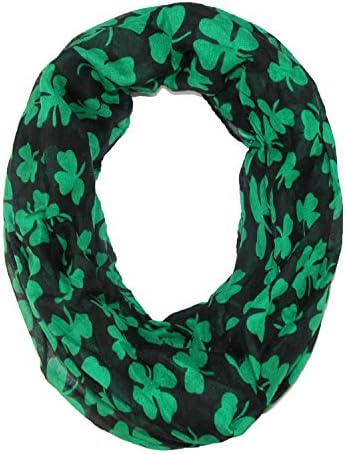 Women's St. Patricks Day Shamrock Infinity Loop Scarf