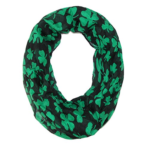 Women's St. Patricks Day Shamrock Infinity Loop Scarf