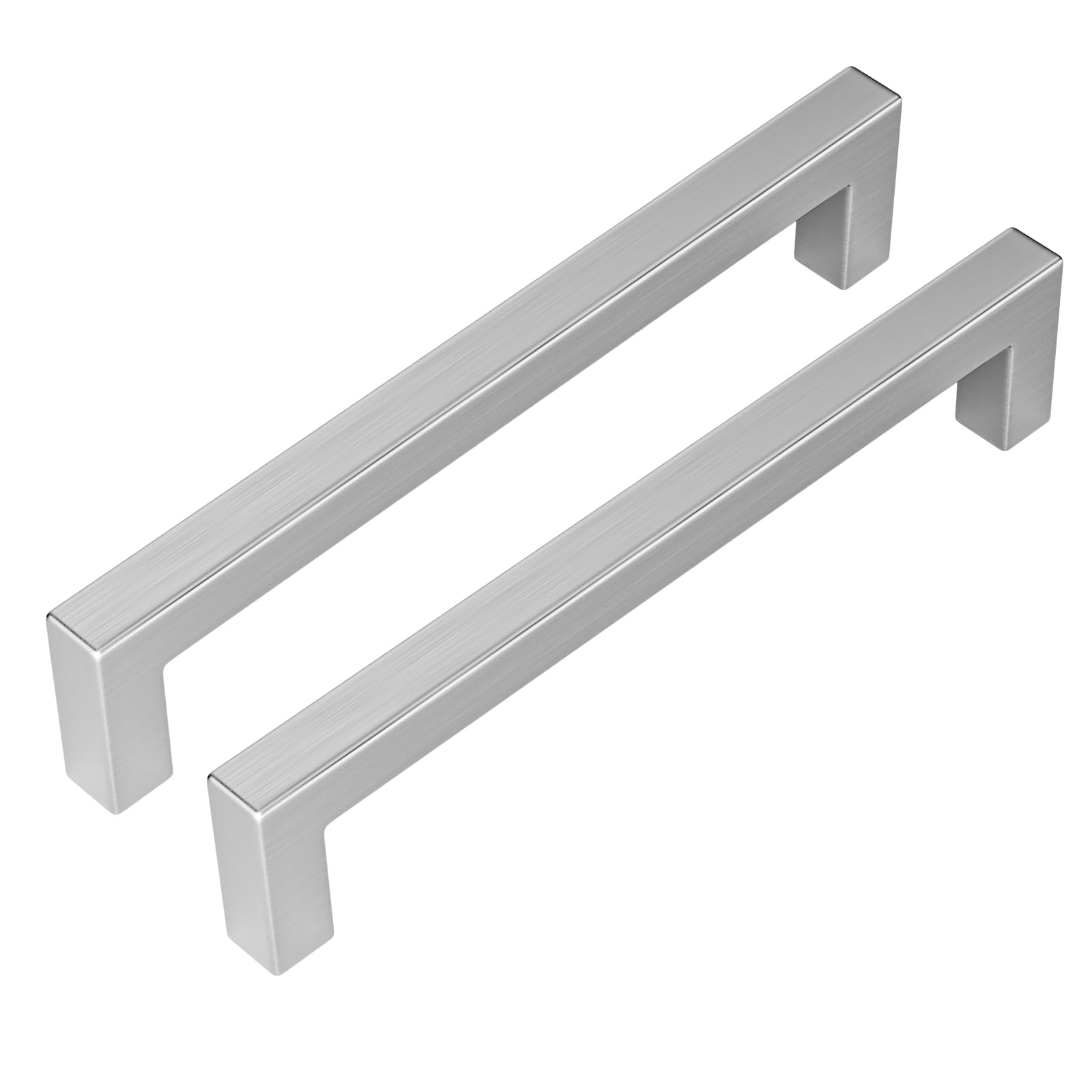 Goldenwarm® furniture handle bar stainless steel brushed cabinet handles drawer handles kitchen cabinet tube width 12 mm x 12 mm