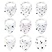 Cotton Baby Bibs, JML Infant Drool Bibs Set 9 Pack - Soothingly Soft Chafe-Free Comfort and Hypoallergenic and Absorbent, Adjustable Snap for Babies & Toddlers (6-24 months)
