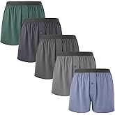 BAMBOO COOL Mens Boxer Shorts Underwear Soft Comfortable Breathable Knit Boxers Short for Men (3 or 5 Pack)