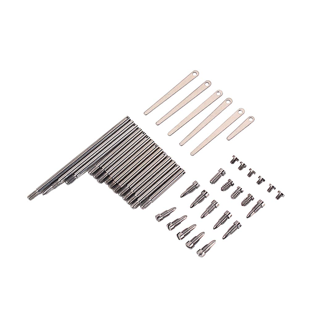 Alnicov 1 Set Alto Sax Saxophone Repair Parts Screws + Saxophone Springs Kit DIY Tools for Flute Clarinet Saxophone Silver