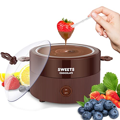 MultiOutools Electric Fondue Pot Set with Dipping Forks, Mini