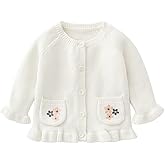 Vivobiniya Toddler and Baby Girl Cardigan Knit Sweater Infant Cotton Tops ÿ
