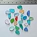 12 pcs Sea Glass Beads,10-15mm Freeform Handmade Top-drilled,for Jewelry Making Earring Pendant Charm DIY Craft