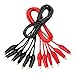 Alligator Clip Test Leads, DROK 6 Sets Double-end Crocodile Clamps Electrical Jumpers 39.3 Inches 100cm Pure Copper Electrical Testing Cable Connector Wires Circuit Experiment