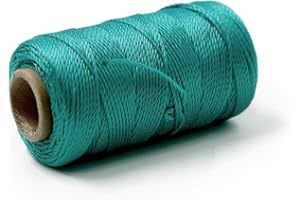 GOLDEN COCK Mason String Line for Straight, Level Lines in Construction, Gardening and DIY Projects (Green, 1.3mm-393 feet)