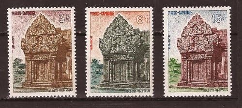 Cambodia Stamps - 1963, Sc 119-21 Return by Thailand of Preah Vihear - MNH, F-VF