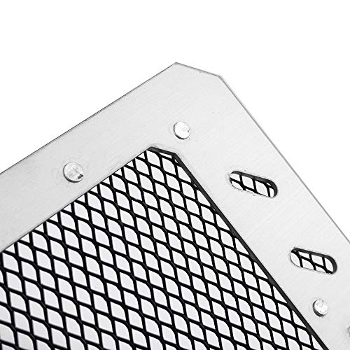 FATExpress Motorcycle Aluminum Stainless Steel Radiator Guard Grill Grille Mesh Cover Bezel Protector for 2017-2018 KTM Duke 250 390 17-18 (Black)