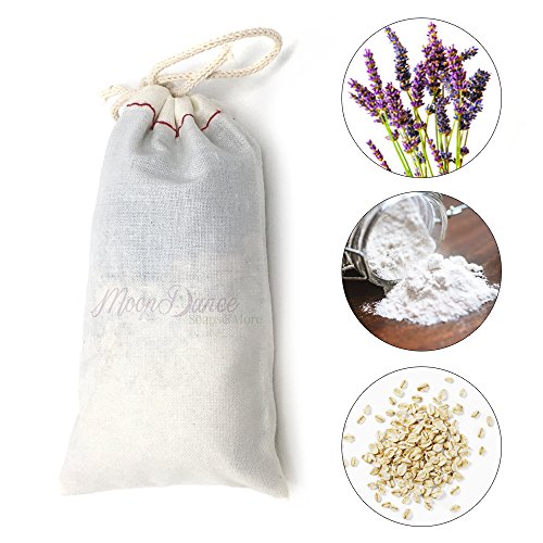 Lavender Oatmeal Bath Tea with Sample Soap - Relaxing, All Natural, Herbal Tub Tea 3-packs to Heal, Soothe, Soak and Recover - Thumbnail 2
