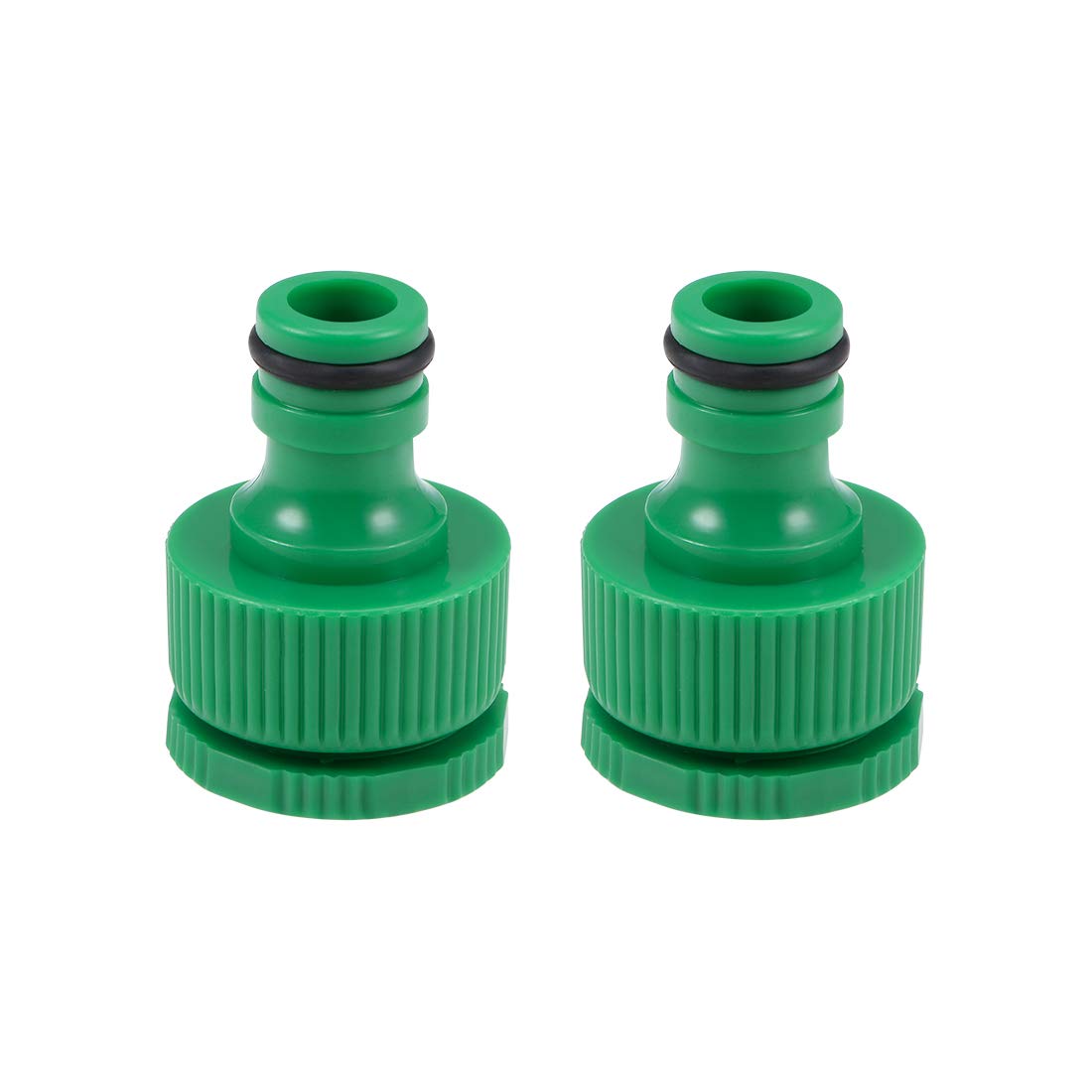 sourcing map Hose Tap Connector G1/2 Thread,Faucet Nozzle Quick Connect Adapter for Garden Irrigation System 2pcs