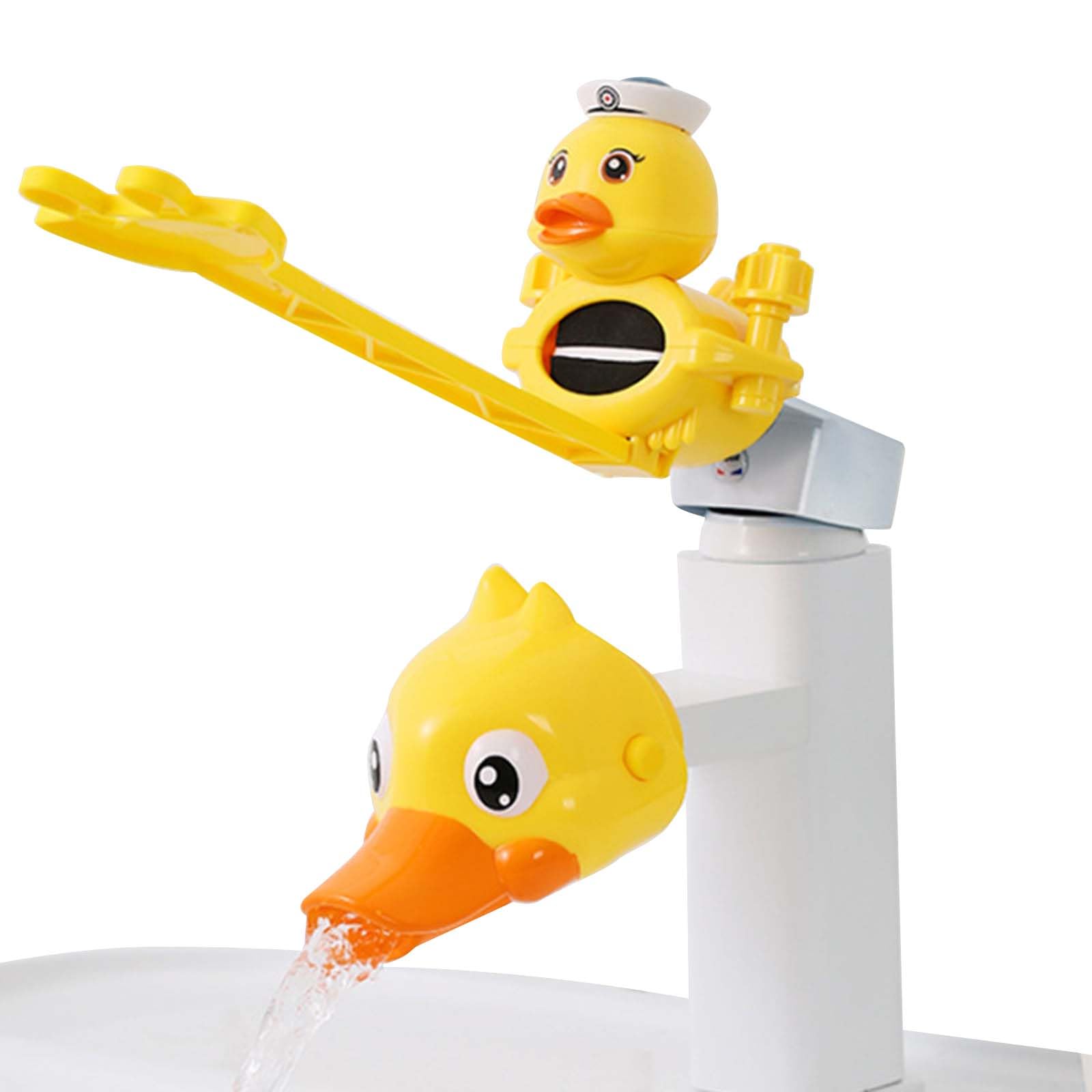 Cartoon Faucet Extension For Children,Yellow Duck Kids Tap Extender,Faucet Extender Kids Water Tap Extender,1 Set Water Faucet Tap Extender Toddler-Help Children Learn To Wash Their Hands