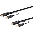 Monoprice - 136645 HDMI USB Combo Cable - 10 Feet, 4K@60Hz, High Dynamic Range (HDR) for KVM Switches - Switch Series Black