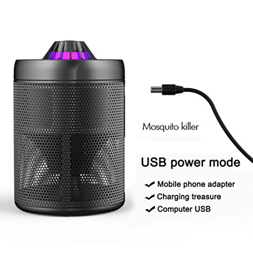 Hmlai Electric Mosquito Killer Lamp, USB Mosquito Killer UV Trap By Physical Mosquito Repellent For Camping Home