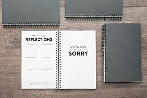 Fitness Journal Meal Planning and Exercise Tracker, Six Months to a Healthy You