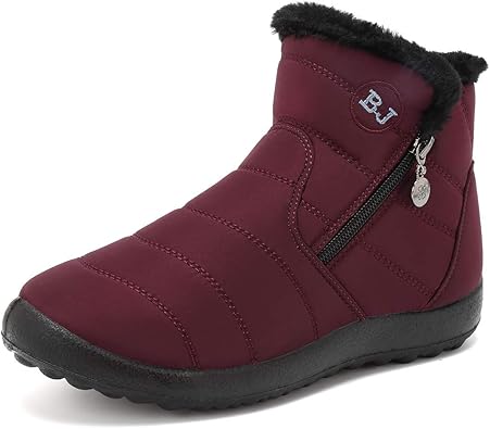 Amazon Com Fanture Men And Women Snow Boots Fur Lined Winter