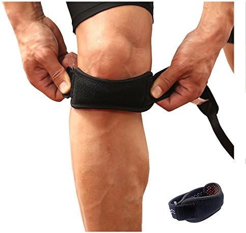 Kalent Walker 2 Peice of Non-Slip Knee Arthritis Brace And Pain Relief Stabilizer Strap for Running, Arthritis, Jumper, Tennis, Basketball, Tendonitis