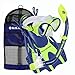U.S. Divers Youth Buzz Junior Snorkeling Set, Blue Neon - Small