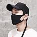 3 Pack Unisex Mouth Mask Adjustable Anti Dust Face Mouth Mask,Black Cotton Face Mask for Cycling Camping Travel