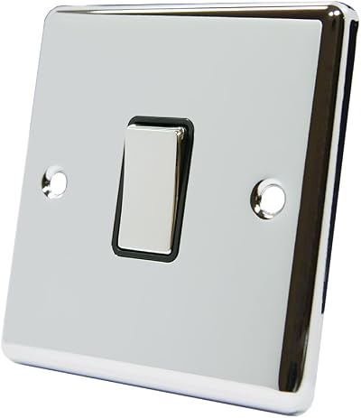 Alliance Electrical AET 1 Gang 2 Way Polished Chrome Switch