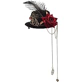 GRACEART Steampunk Mini Top Hat for Women Headwear Costume Accessories