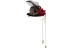 GRACEART Steampunk Mini Top Hat for Women Headwear Costume Accessories