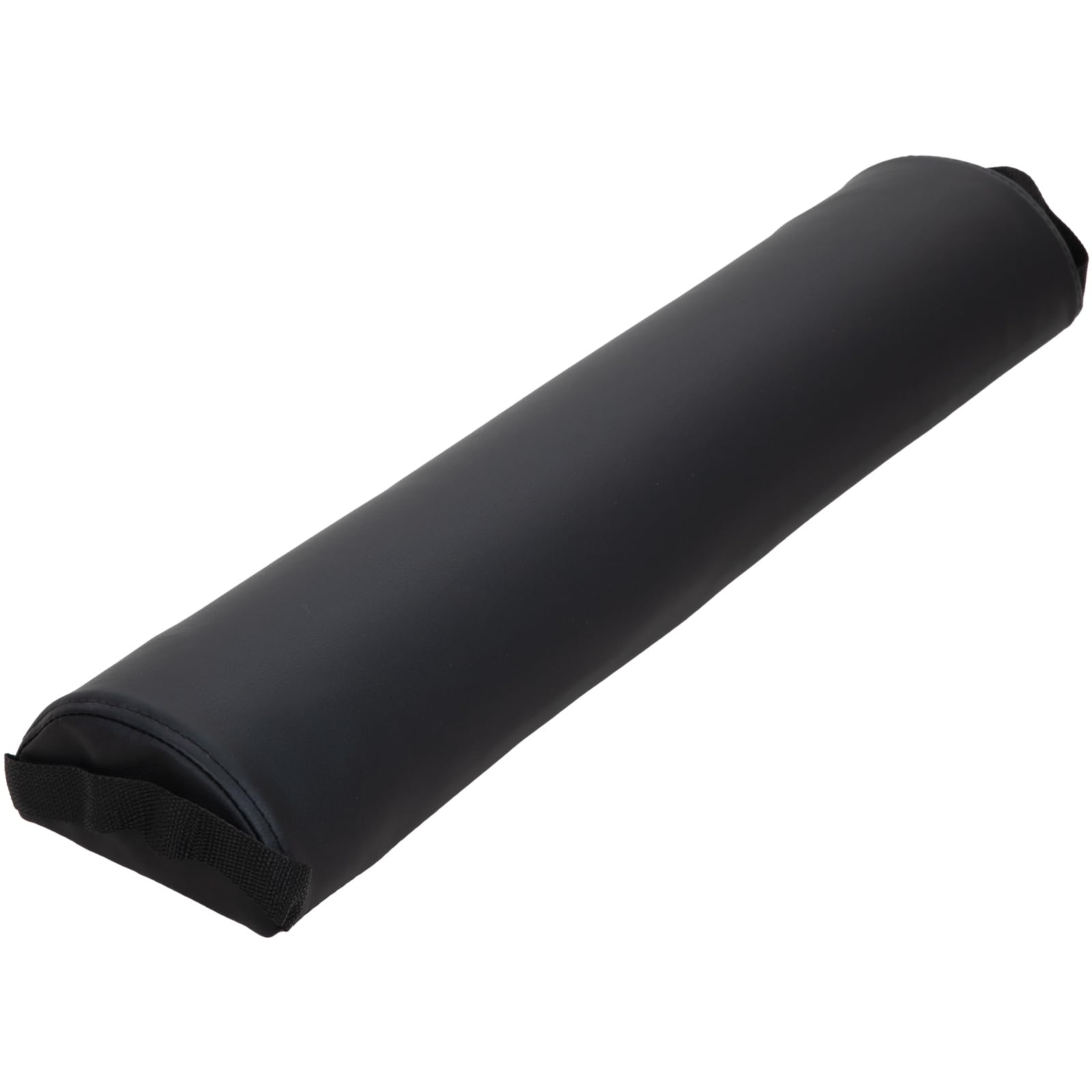 Photo 1 of ForPro Premium Half-Round Bolster Pillow for Massage and Yoga, Oil and Stain-Resistant, 6”W x 3" H x 26”L, Black