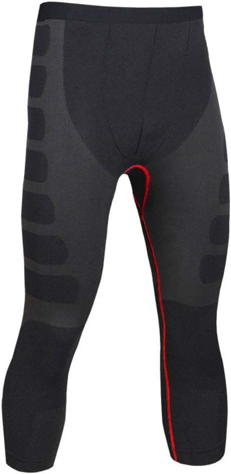Men's Cool Dry Skin Tights Compression Base Layer 3/4 Running Pants