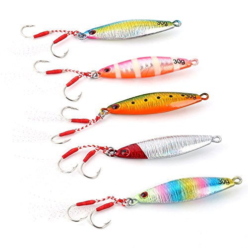 Sougayilang Jigs Fishing Lures Sinking Metal Spoons Micro Jigging Bait