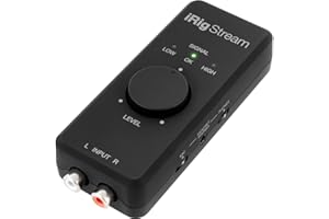 IK Multimedia iRig Stream stereo audio interface for iPhone, iPad, Mac, iOS and PC with USB-C, Lightning and USB for 24-bit, 
