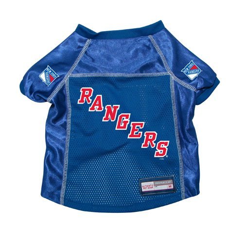 New York Rangers Premium Pet Dog Hockey Jersey w/ Name Tag