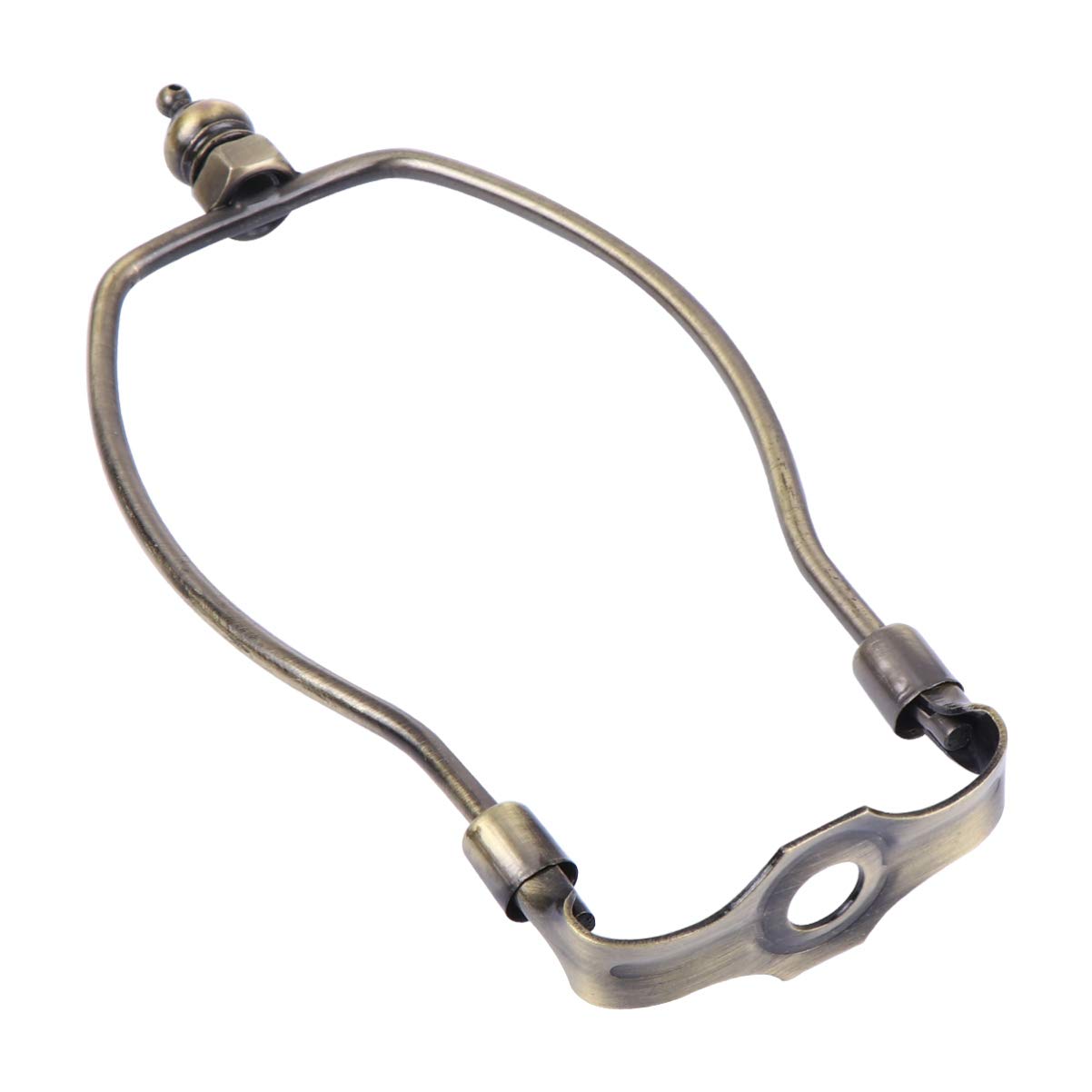 OSALADI Lamp Harp Holder with Saddle and Finial Heavy Duty Lamp Harp for Table s Floor Shades 6 Inch Bronze