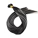 Moresoo 14 inch Pre-bonded Stick I tip Hair Extensions 50strands/50g Balayage Colorful Off Black to Grey Silver I Tip Remy Human Hair Extensions Remy Human Hair Extensions