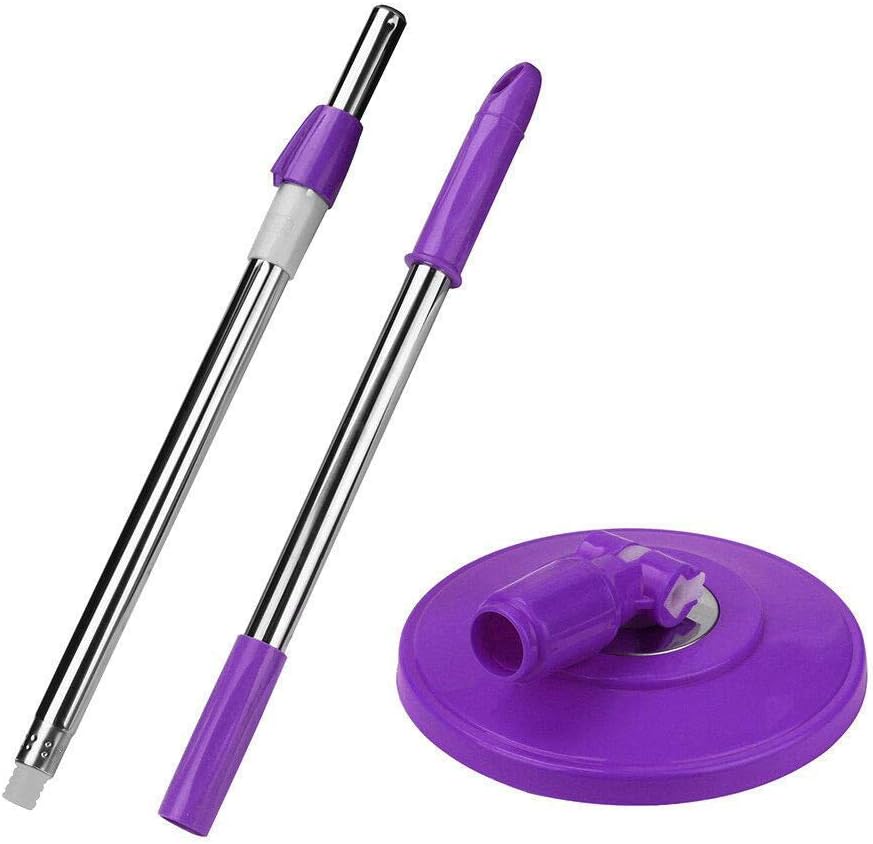 Home Spin Mop Pole Handle Replacement for Floor Mop 360 No Foot Pedal Version for Home Office Floor Cleaning