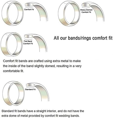 6mm Matte Step Edge Light Weight Tungsten Ring Highly Durable Wedding Bands White Couple Rings Mens Womens Tungsten Bands, Christmas Gift for Boyfriend/girlfriend, Matching Wide Rings with Grooves, Tail Ring Thumb Ring (11)