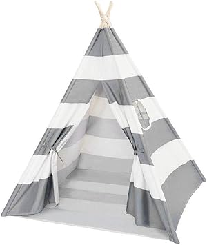 Grey/Pink & White Teepee