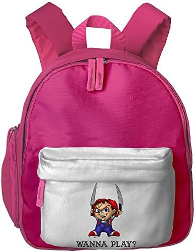 Mieba Chucky Wanna Play Canvas School Backpack Funny Jogging Backpack For Kids