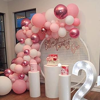 Amazon Com Soonlyn Rose Gold Balloons Latex Balloons 100 Pcs 12