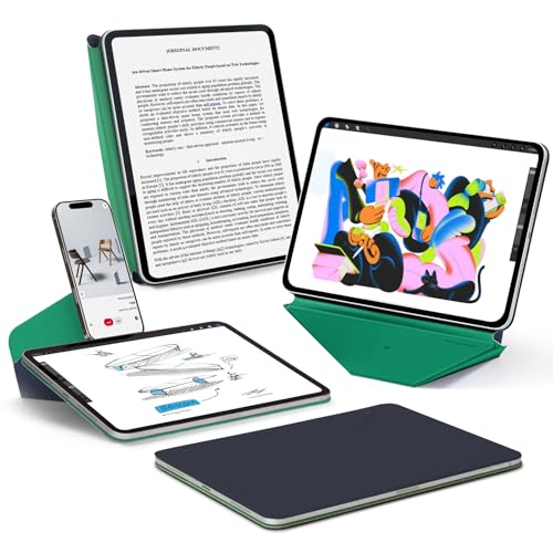 Photo 1 of MOFT Dynamic Folio Case for iPad Pro 11- inch (M5 2025 / M4 2024), Slim Magnetic Stand Case with 20+ Viewing Angles, Auto Wake/Sleep, Ultra Thin,Navy Blue x Oz Green