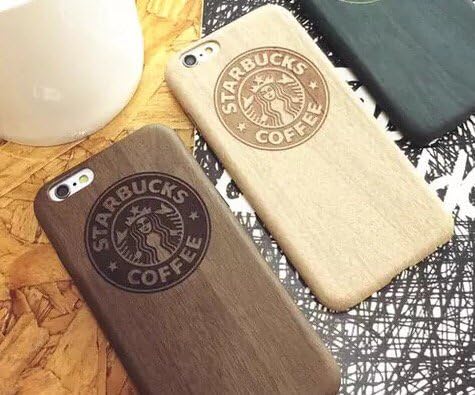 Amazon Co Jp スターバックス スマホケース Iphone6 木目調 ダークブラウン ロゴ 携帯 ケース カバー スタバ シリコン ホビー 通販