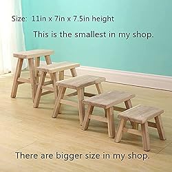 Golden Sun WM Unfinished Step Stool Footstool