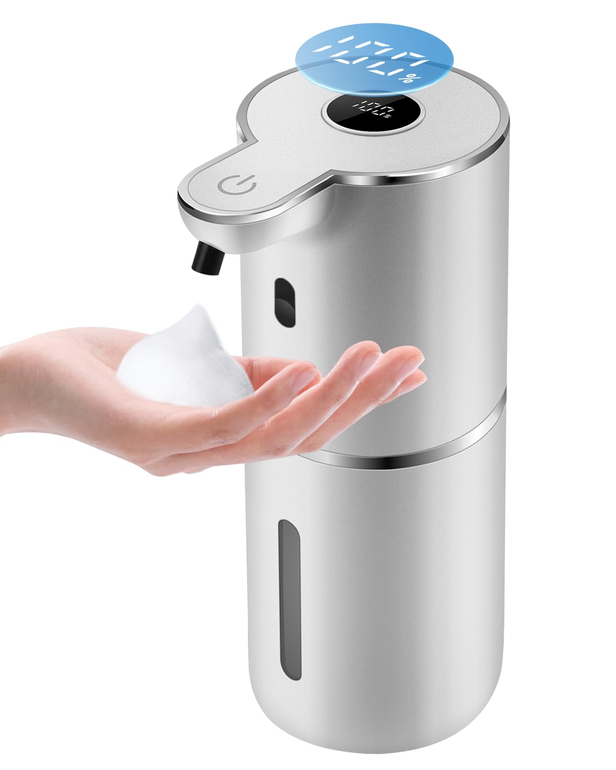 Photo 1 of ***FOR PARTS/ MISSING ASSEMBLY PIECES*** Automatic Foaming Soap Dispenser 12.8oz, Rechargeable & 6 Levels Foaming Adjustable with Digital Display, Wall Mount, Waterproof, Touchless Hand/Dish Soap Dispenser for Kitchen, Bathroom, Hotel