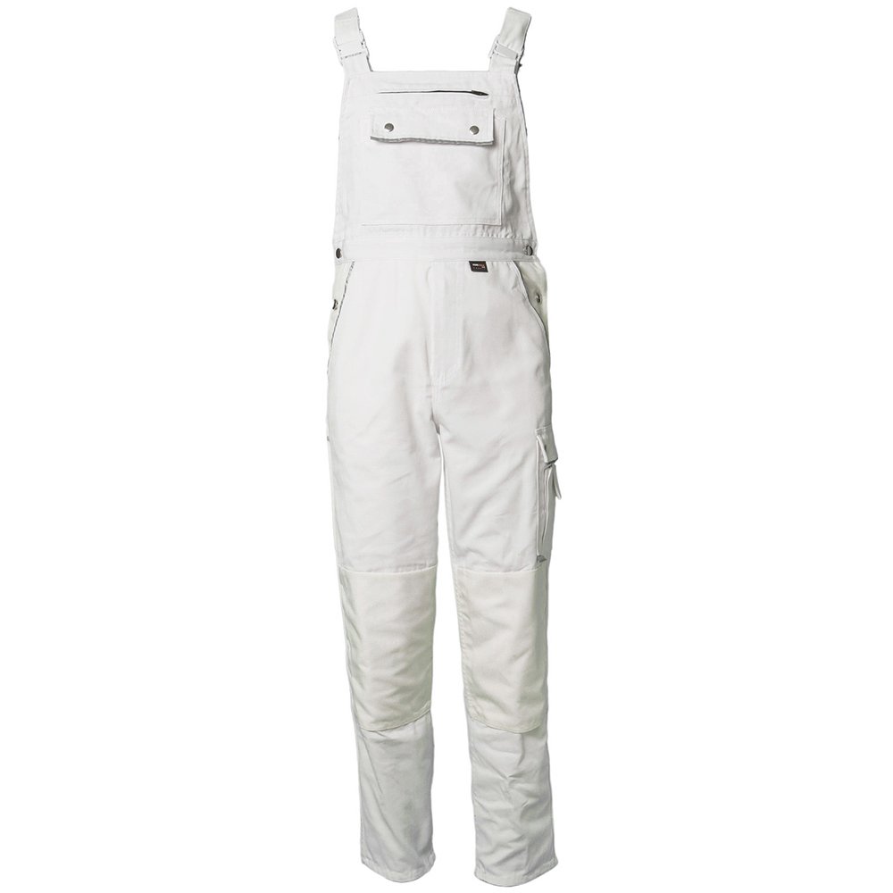 Planam 2132110 Size 110 "Canvas 320" Dungarees - Pure White