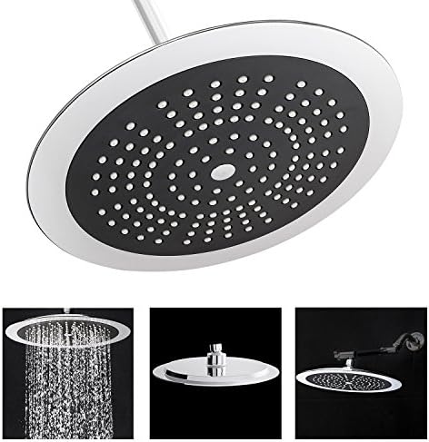 GVA Bathroom 9" Luxury Rainfall Fixed shower head Circular Shape With Chrome Finish