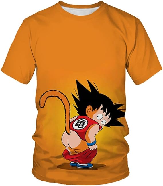 T Shirt for Men Anime Clothes Turtle Character Dragon Ball Z 3D Print